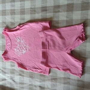3/$12 - 2T Garanimals pink tank top & ruffle shorts set